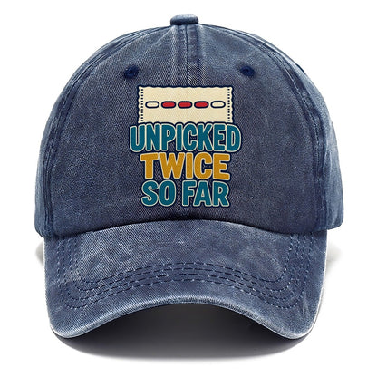 Unpicked Twice So Far And Needlework Classic Cap – Twilight Navy