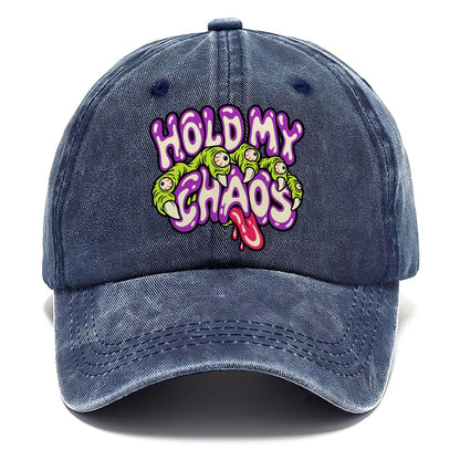 Hold My Chaos Crazy Styles Classic Cap – Twilight Navy