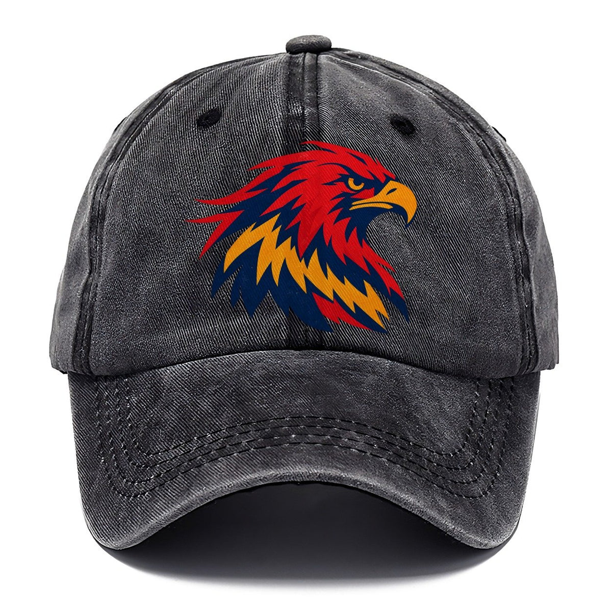 Red Navy Eagle Head Classic Cap – Graphite