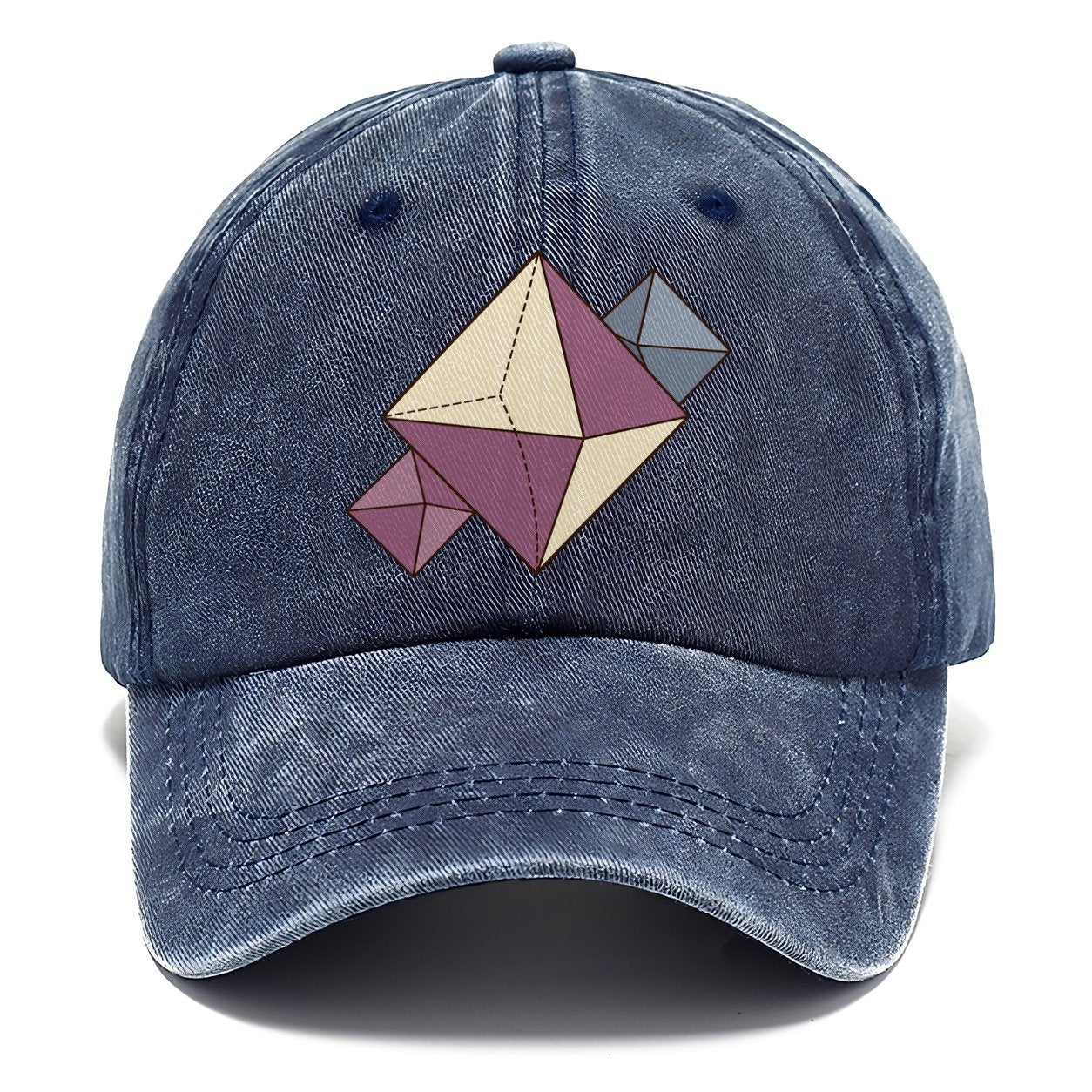 Fluorite Crystal Geometry Rocks And Minerals Classic Cap – Twilight Navy