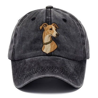 Whippet Head Portrait Fan Favorites Classic Cap – Graphite