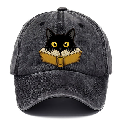 Black Cat Open Book Fan Favorites Classic Cap – Graphite