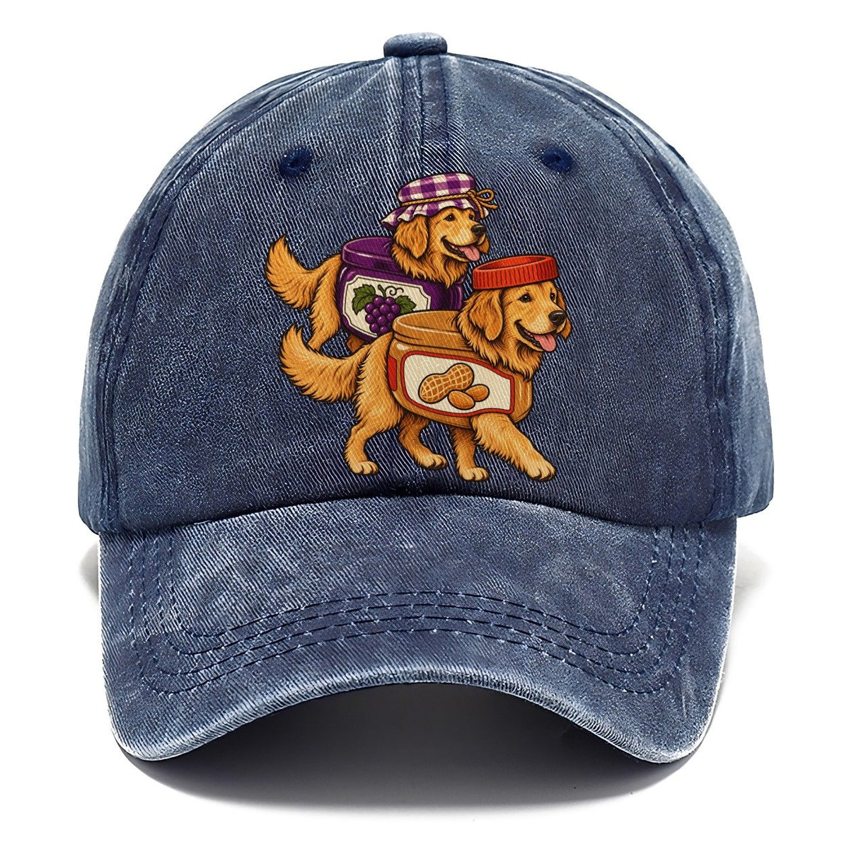 2 Golden Retrievers In Halloween Costumes Hdp 16 Parade Lineup Halloween Dog Parade Classic Cap – Twilight Navy