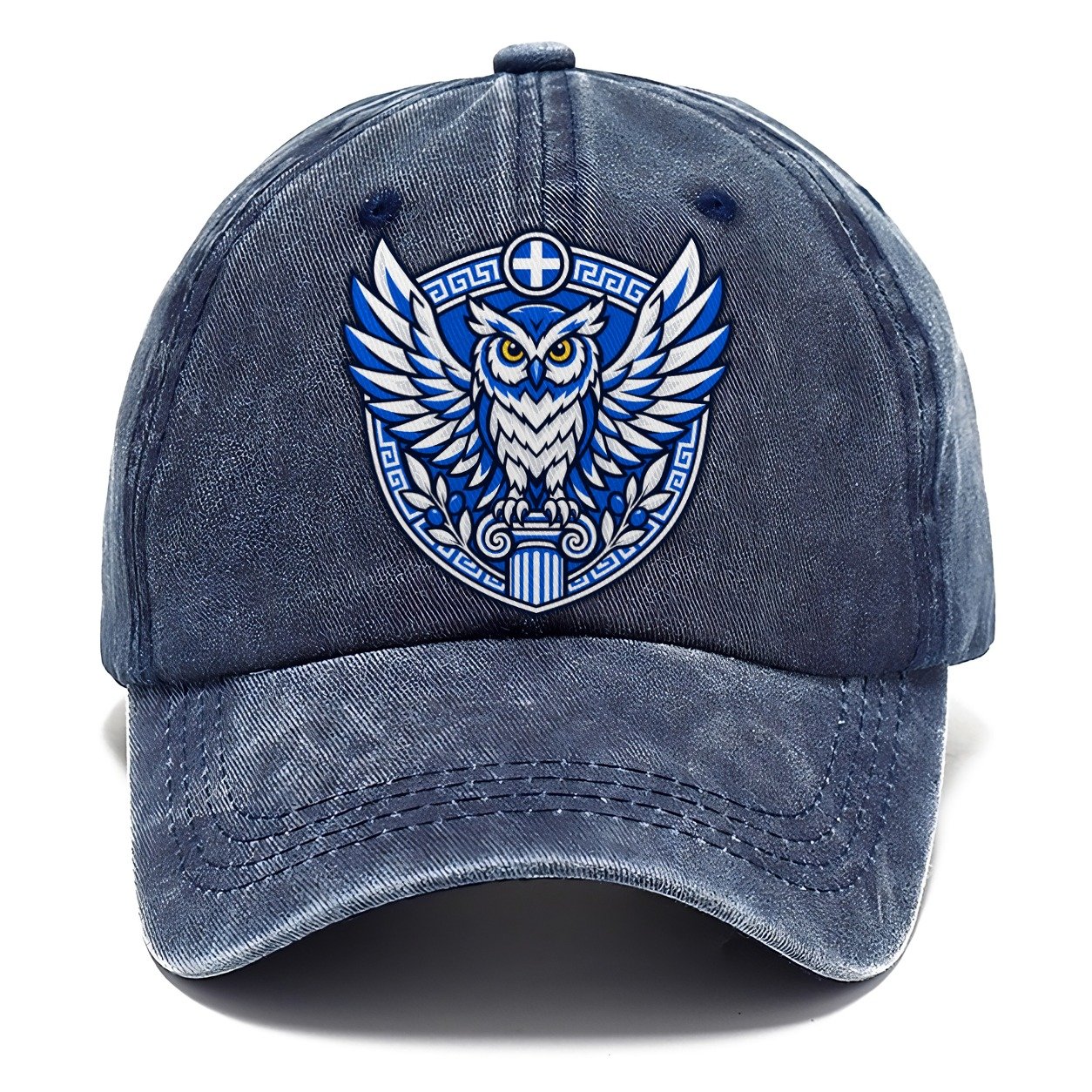 Greece Minimal Emblem Country Logos Classic Cap – Twilight Navy