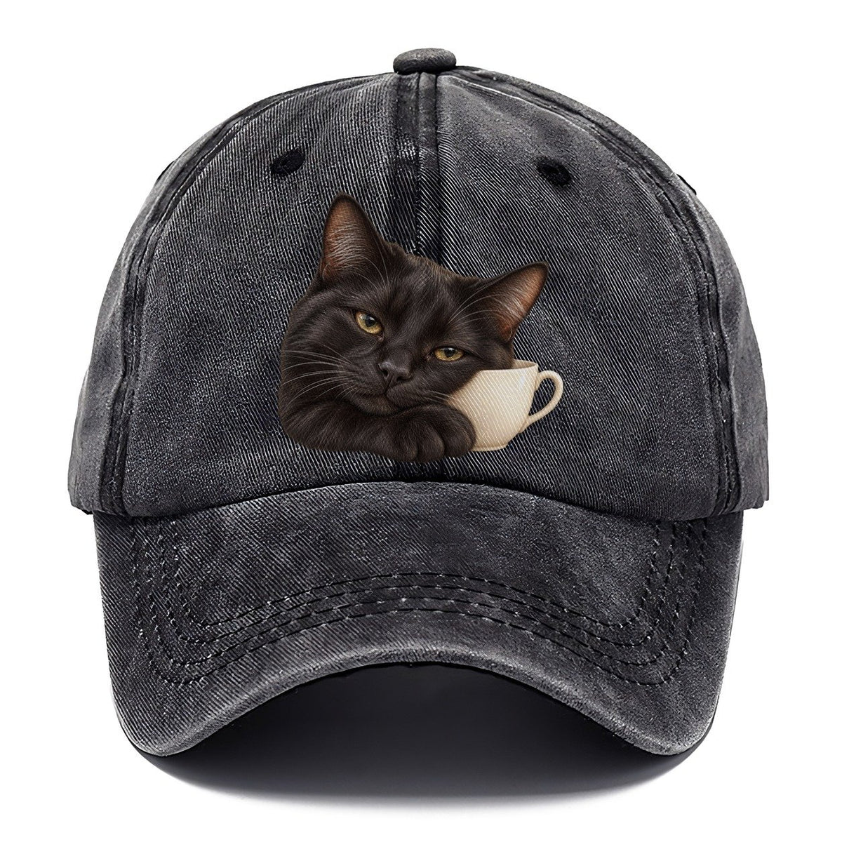 Black Cat Teacup Companion Pastimes Companions Classic Cap – Graphite
