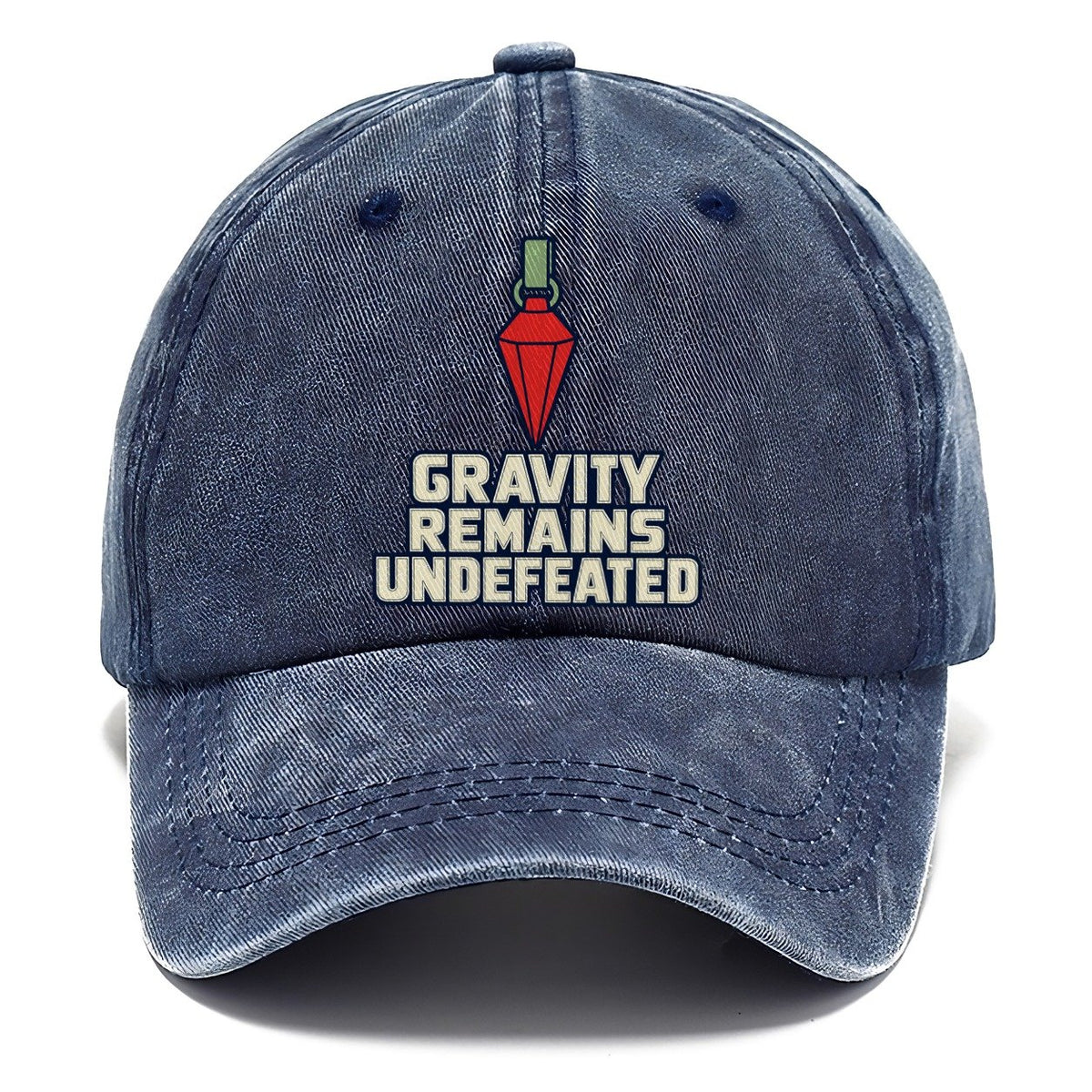 Gravity Remains Undefeated Rock Climbing Classic Cap – Twilight Navy