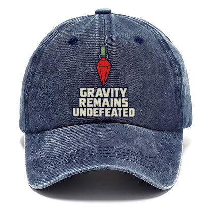 Gravity Remains Undefeated Rock Climbing Classic Cap – Twilight Navy