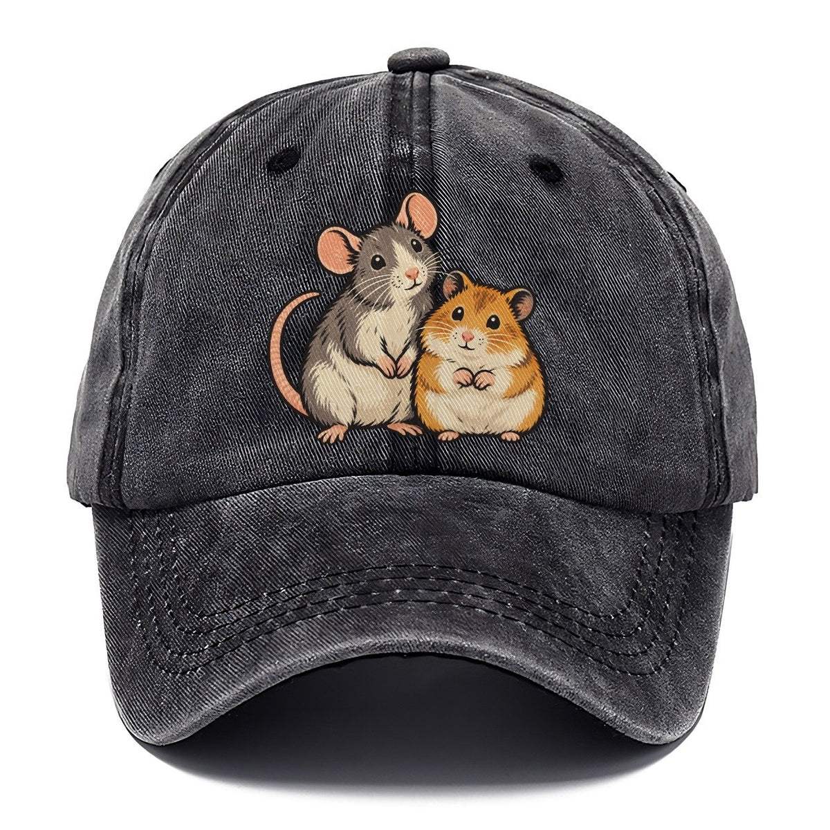 Rat And Hamster Small Pet Logos Classic Cap – Graphite