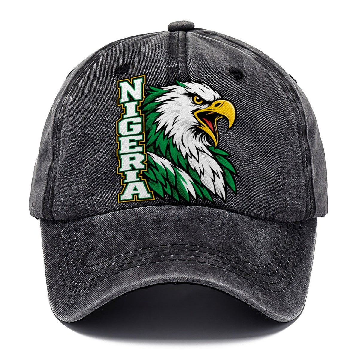 Nigeria Pop Art Badge Classic Cap – Graphite