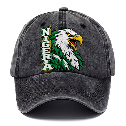 Nigeria Pop Art Badge Classic Cap – Graphite