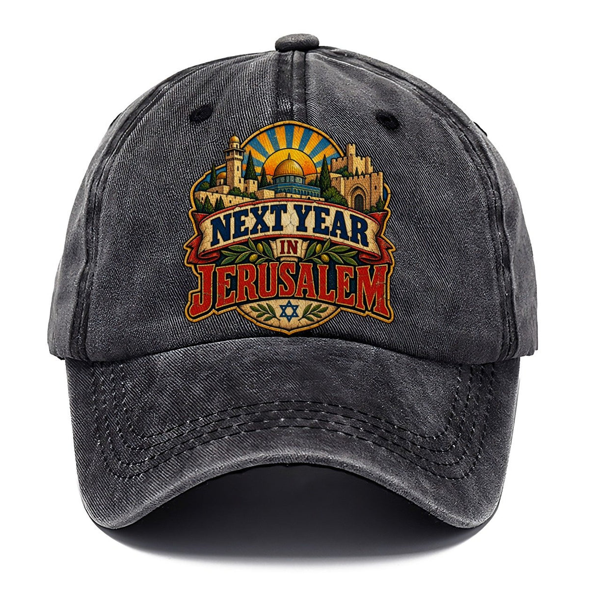 Next Year In Jerusalem Jerusalem Classic Cap – Graphite