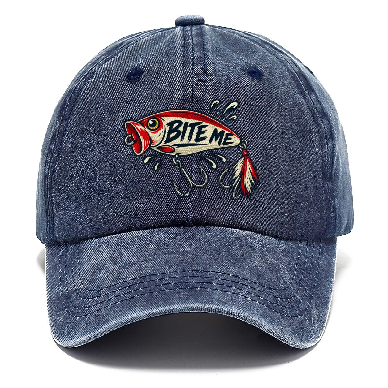 Bite Me Lure Fishing Elegant Classic Cap – Twilight Navy