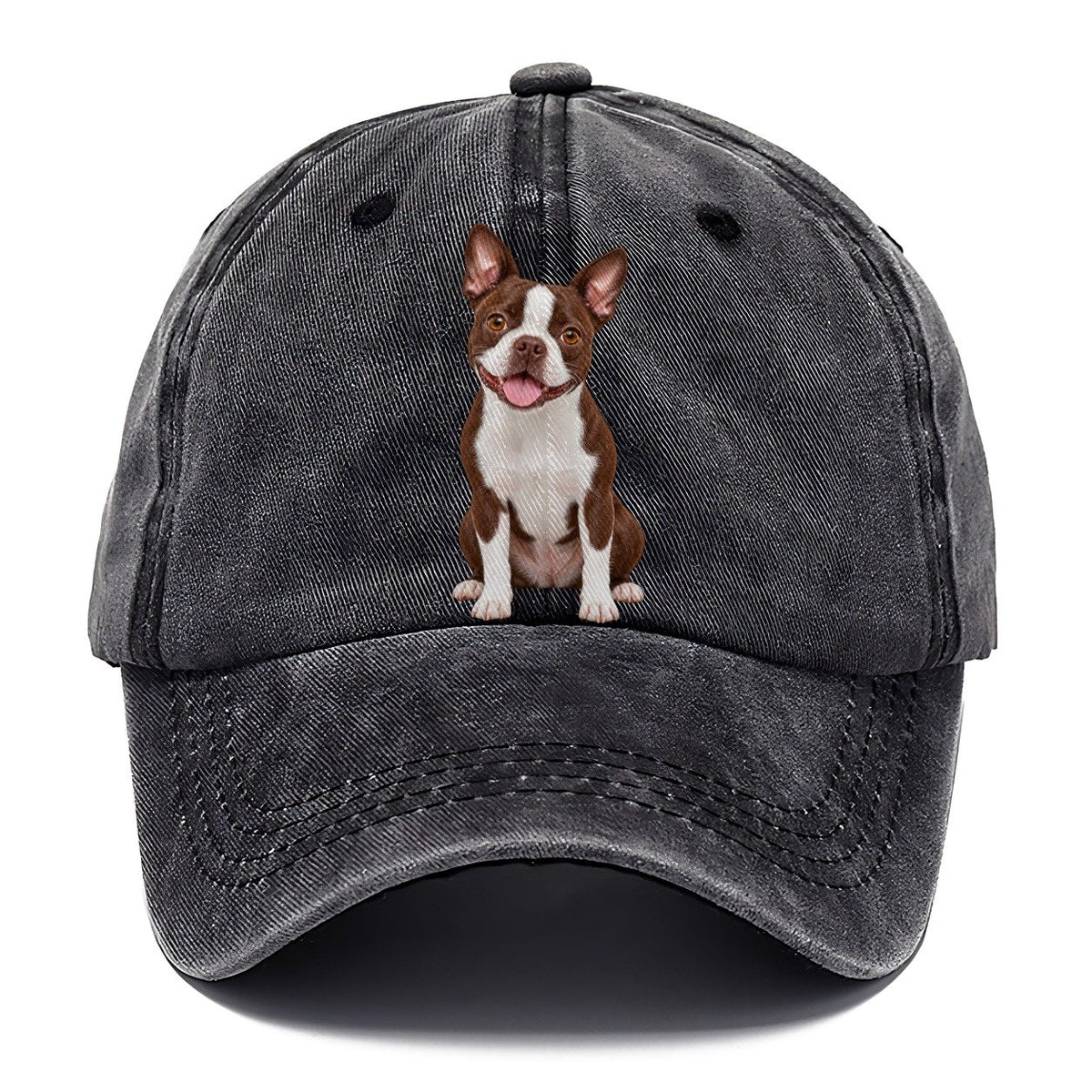 Brown Boston Terrier Classic Cap – Graphite
