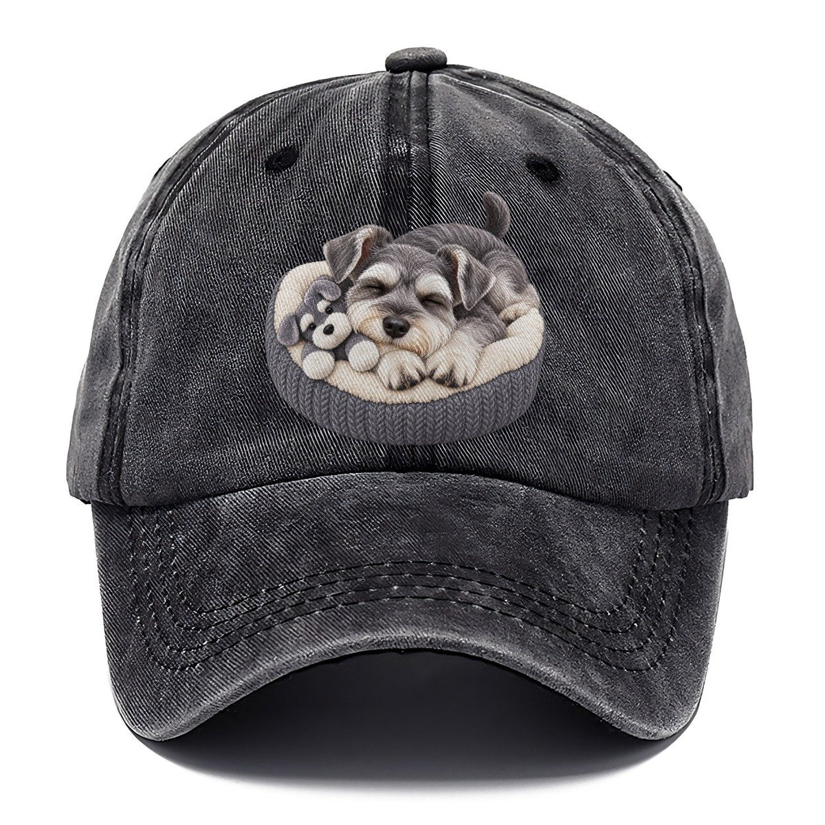 Miniature Schnauzer Silhouette Classic Cap – Graphite
