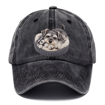 Miniature Schnauzer Silhouette Classic Cap – Graphite