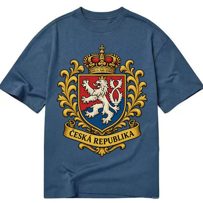 Czech Republic Lion Classic T-shirt – Twilight Navy