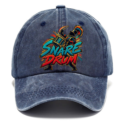 Snare Drum Wordmark Music Instruments Classic Cap – Twilight Navy