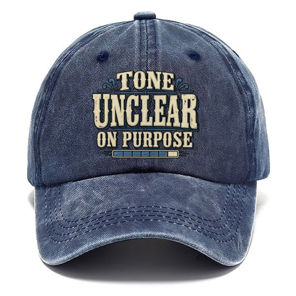 Tone Unclear On Purpose American Wit Classic Cap – Twilight Navy