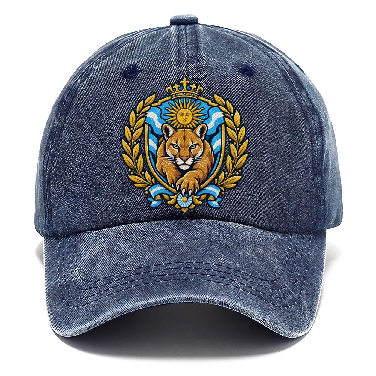 Argentina Heraldic Crest Country Logos Classic Cap – Twilight Navy