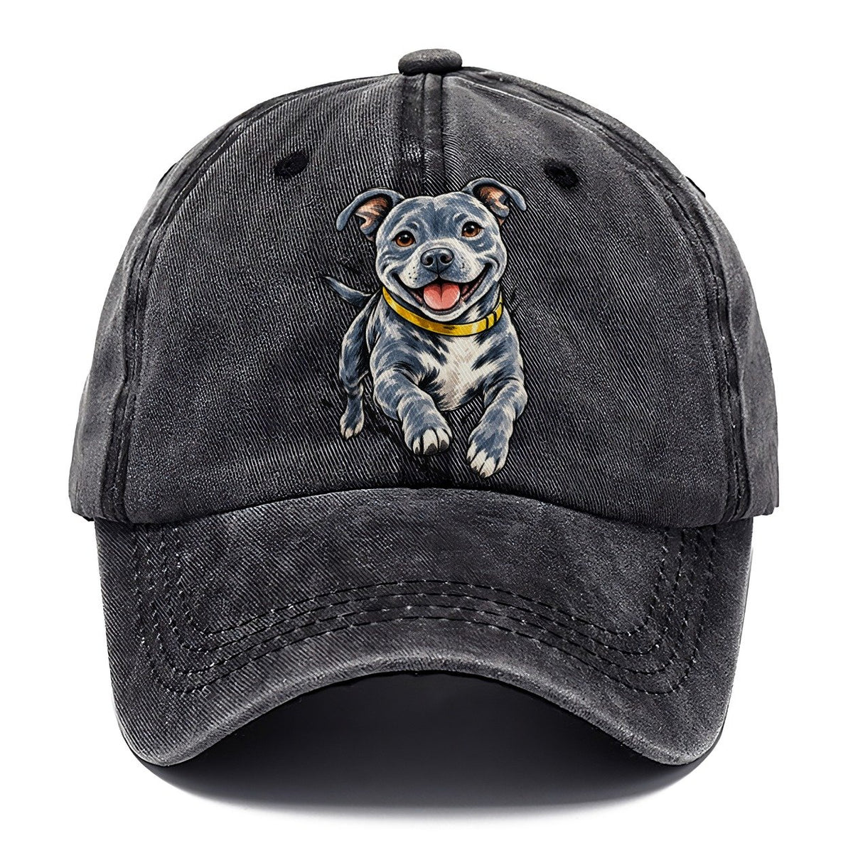 Staffordshire Bull Terrier Expressive Ink Classic Cap – Graphite