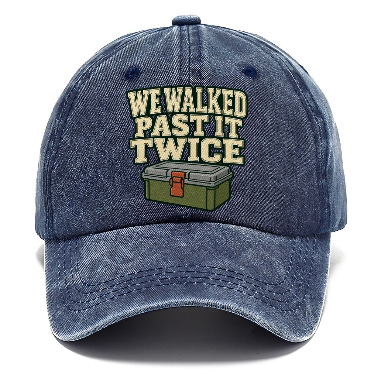 We Walked Past It Twice Geocaching Classic Cap – Twilight Navy