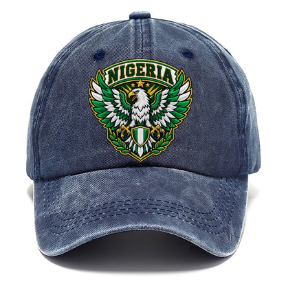Nigeria Retro Badge Country Logos Classic Cap – Twilight Navy