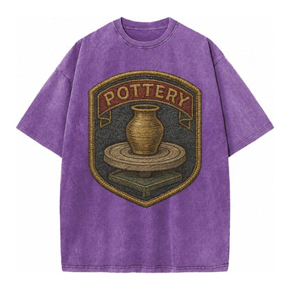 Pottery Wheel Vintage T-shirt – Purple
