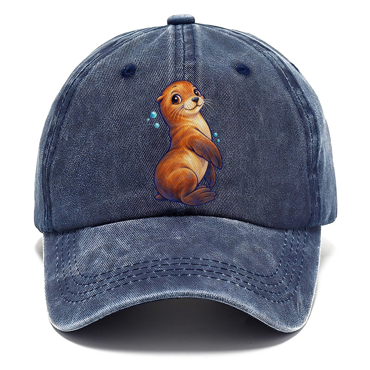 Sea Lion Upright Twist Sea Sprite Classic Cap – Twilight Navy