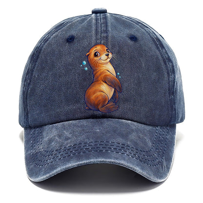 Sea Lion Upright Twist Sea Sprite Classic Cap – Twilight Navy