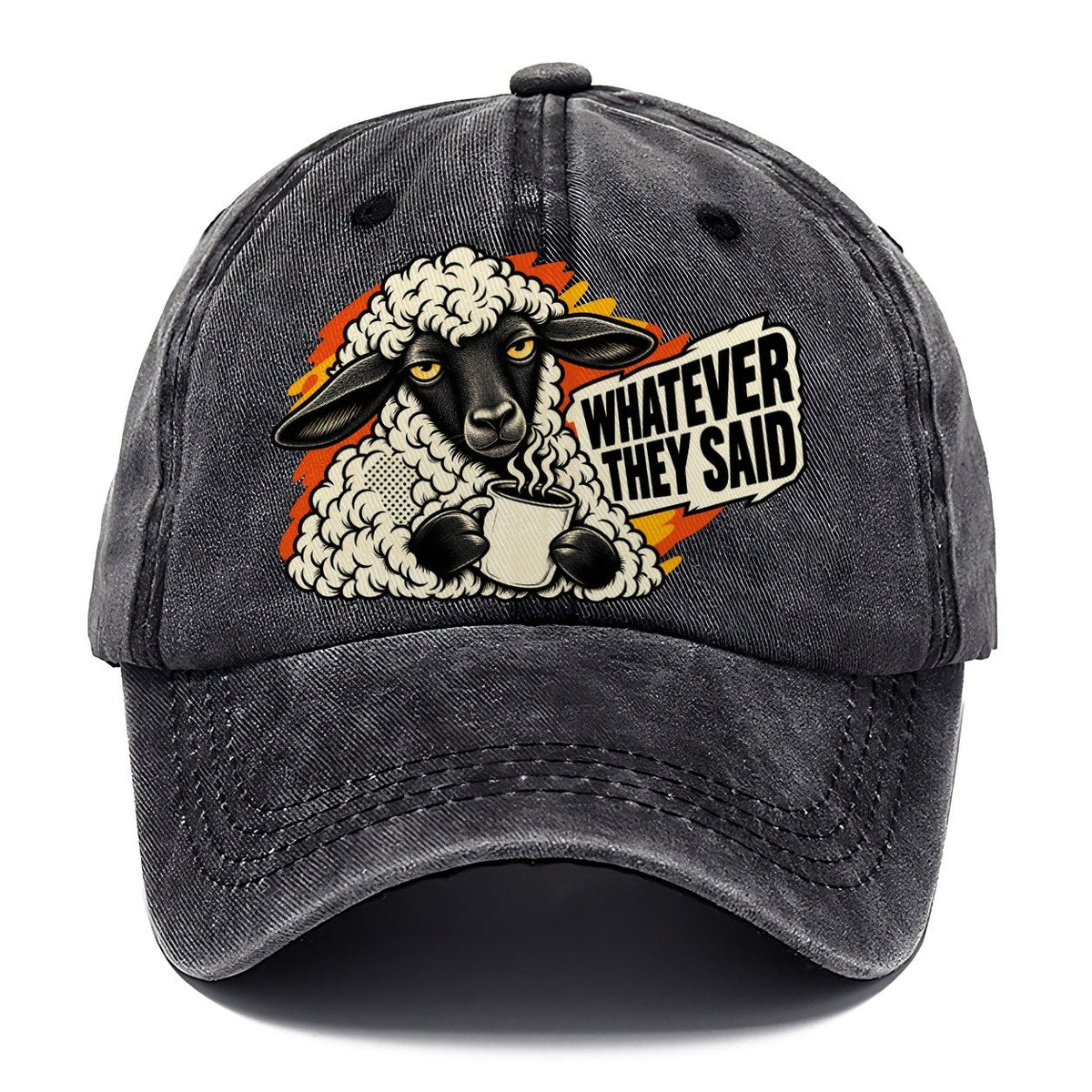 Whatever They Said Sheep Classic Cap – Graphite