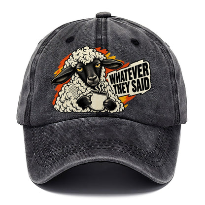 Whatever They Said Sheep Classic Cap – Graphite