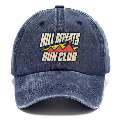 Hill Repeats Run Club 90S Running Clubs Classic Cap – Twilight Navy