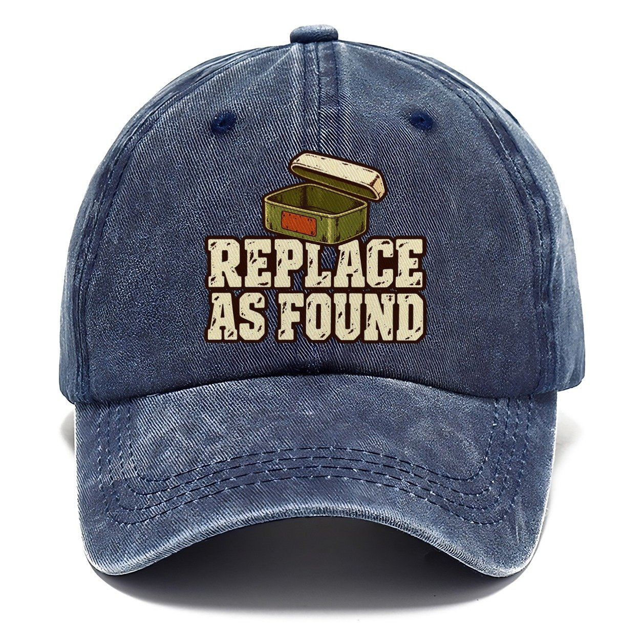 Replace As Found Geocaching Classic Cap – Twilight Navy