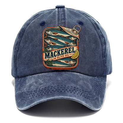 Mackerel Tin Stack Fishing Club Classic Cap – Twilight Navy