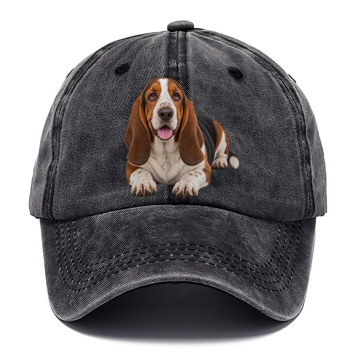 Basset Hound Lying Down Top Breeds Classic Cap – Graphite