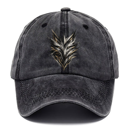 Black Gold Wolf Face Classic Cap – Graphite