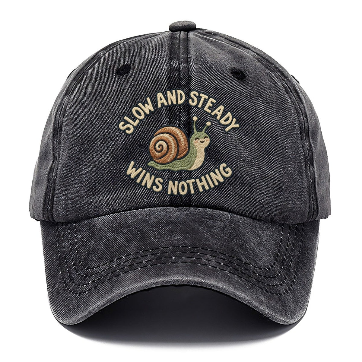 Snail Animal Puns Classic Cap – Graphite