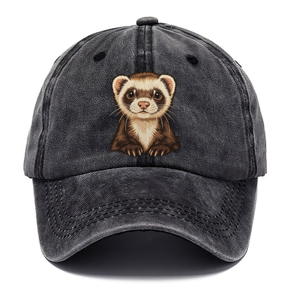 Ferret Mask Portrait Small Pet Logos Classic Cap – Graphite