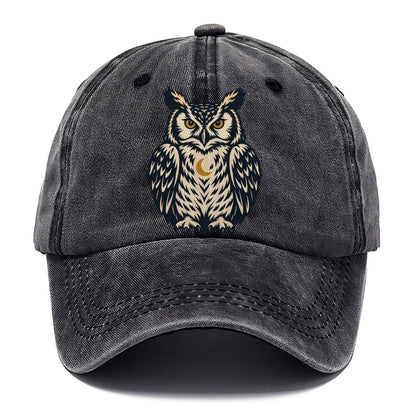 Owl Hourglass Eyes Sundown Familiars Classic Cap – Graphite