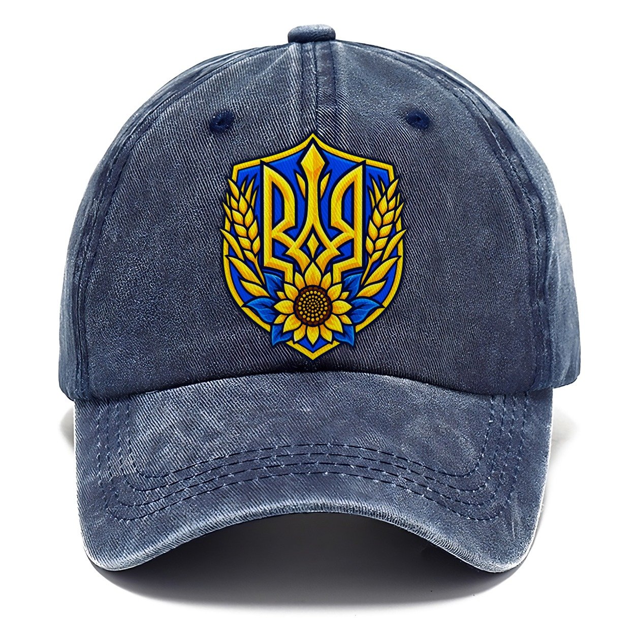 Ukraine Minimal Emblem Country Logos Classic Cap – Twilight Navy