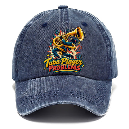 Tuba Player Problems Music Instruments Classic Cap – Twilight Navy