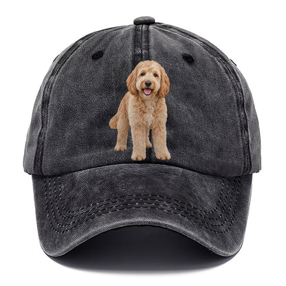 Goldendoodle Standing Top Breeds Classic Cap – Graphite