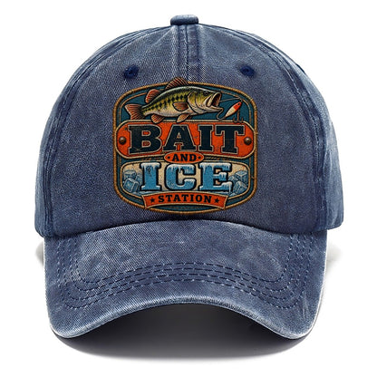Bait And Ice Station Fishing Club Classic Cap – Twilight Navy