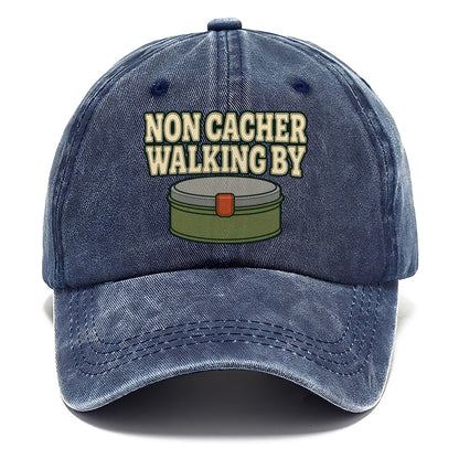 Non Cacher Walking By Geocaching Classic Cap – Twilight Navy