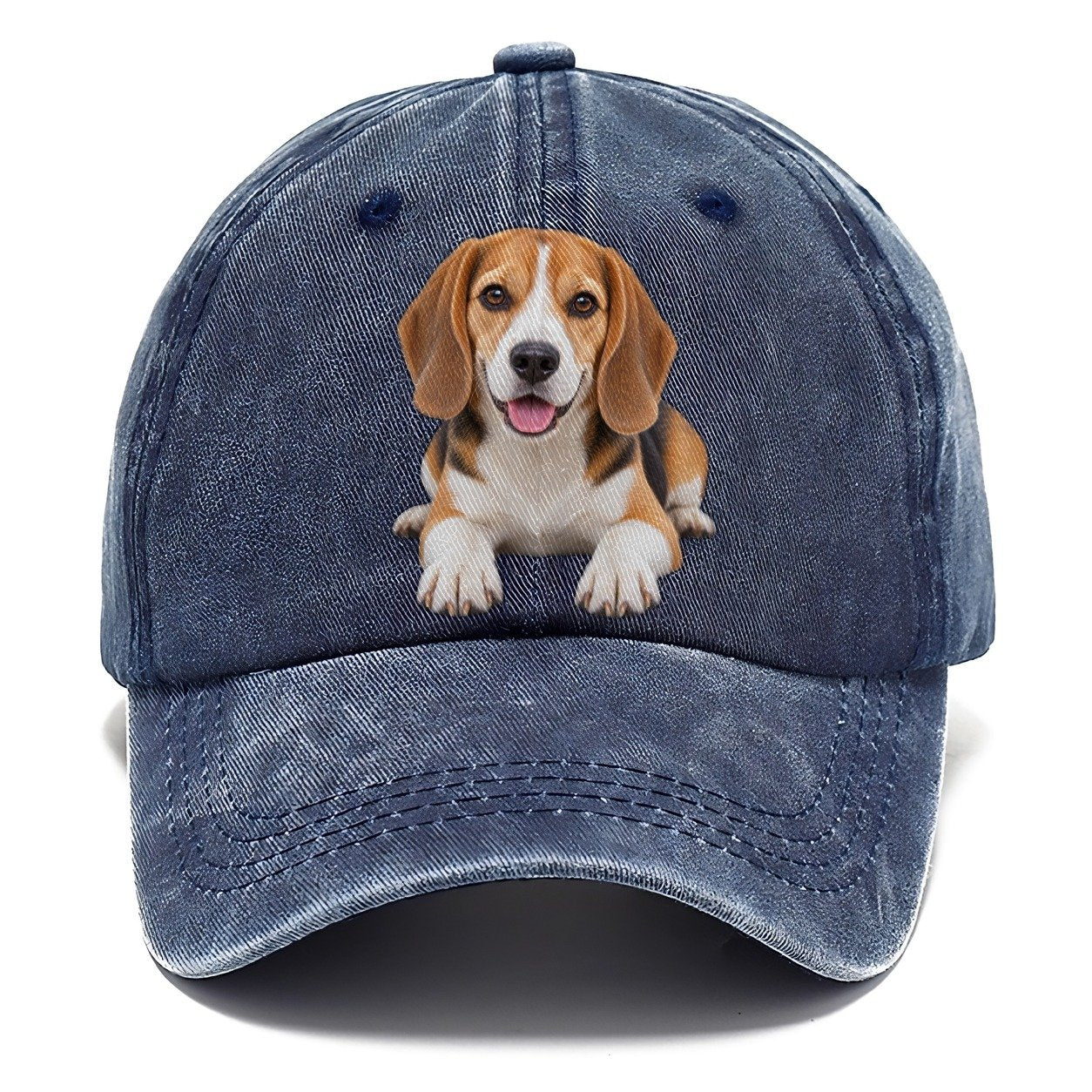 Beagle Lying Down Top Breeds Classic Cap – Twilight Navy