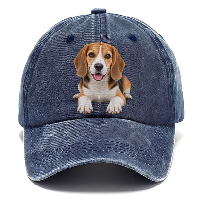 Beagle Lying Down Top Breeds Classic Cap – Twilight Navy