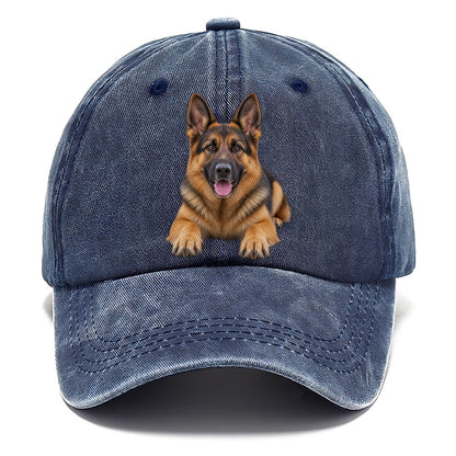 German Shepherd Lying Down Top Breeds Classic Cap – Twilight Navy