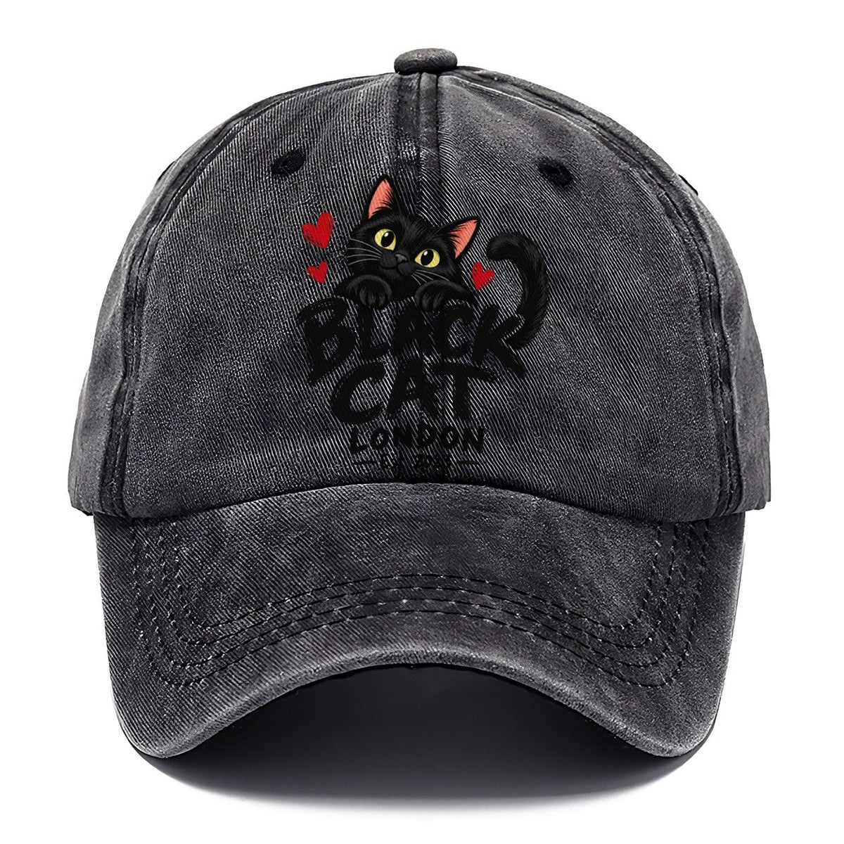 Black Cat London Est. 2023 Classic Cap – Graphite