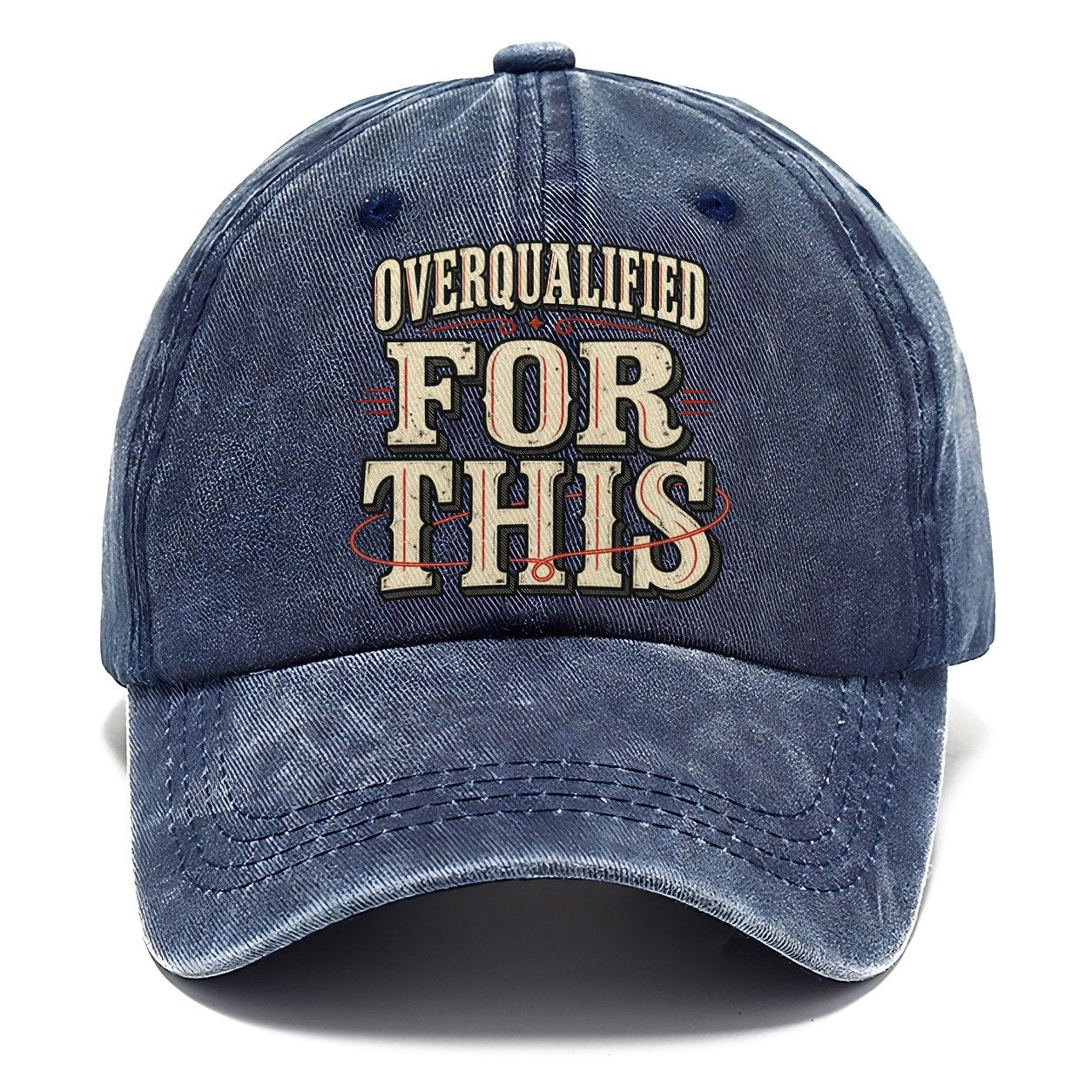 Overqualified For This American Wit Classic Cap – Twilight Navy
