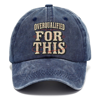 Overqualified For This American Wit Classic Cap – Twilight Navy